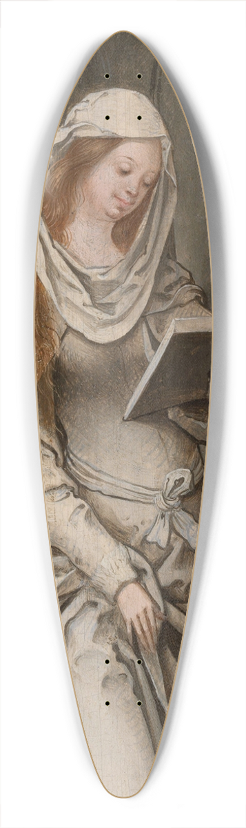 Master of the Antwerp Adoration - The Annunciation 39.3 inch art pintail longboard deck