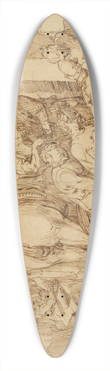 Master of the Egmont Albums - The Good Samaritan 39.3 inch art pintail longboard deck