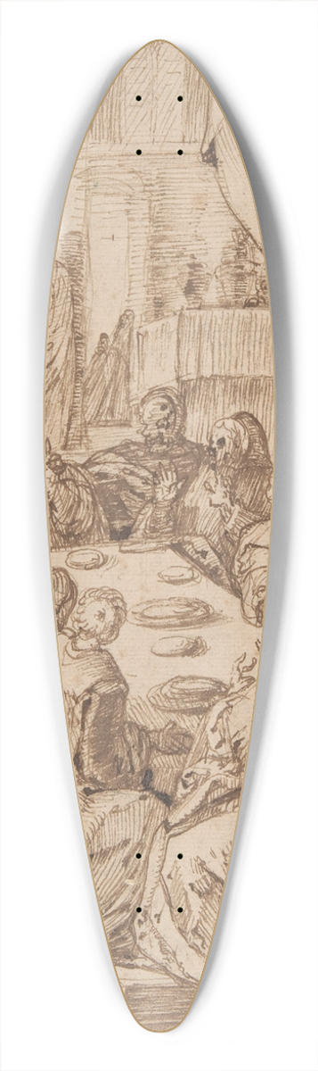 Master of the Egmont Albums - The Last Supper 39.3 inch art pintail longboard deck