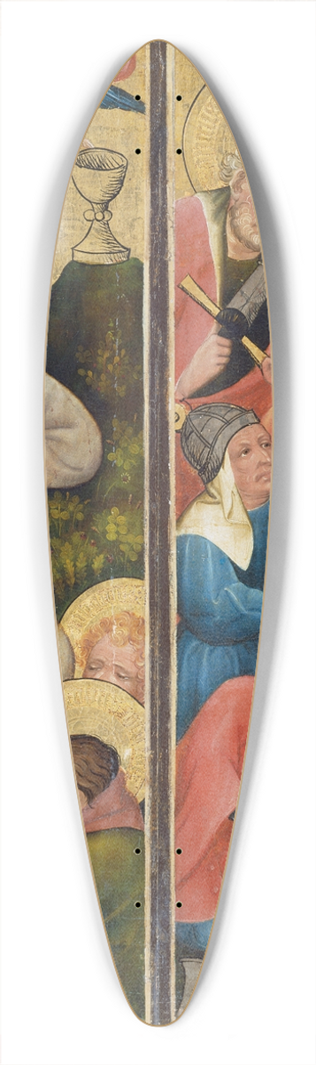 Master Of The Middle Rhine - Agony in the Garden and Arrest of Christ 39.3 inch art pintail longboard deck