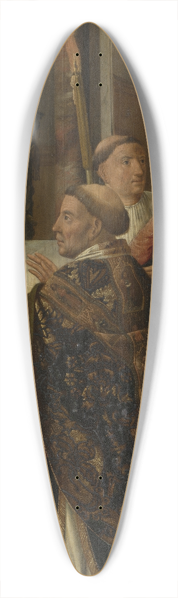 Master of the Morrison Triptych - The Mass of St Gregory 39.3 inch art pintail longboard deck
