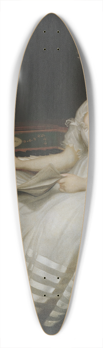 Mather Brown - Portrait of a Young Woman 39.3 inch art pintail longboard deck