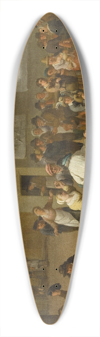Mattheus van Helmont - Fun at the inn 39.3 inch art pintail longboard deck