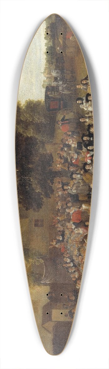 Mattheus van Helmont - Village Wedding and Open Air Feast 39.3 inch art pintail longboard deck