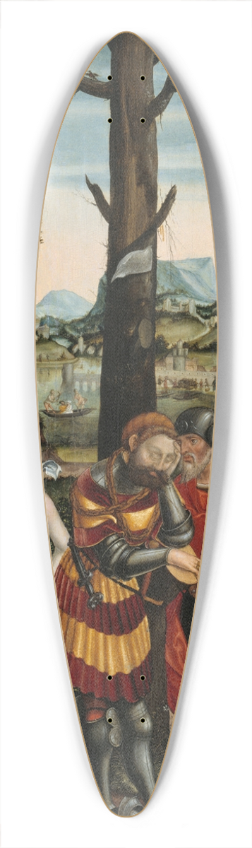 Matthias Gerung - The Dream of Paris 39.3 inch art pintail longboard deck
