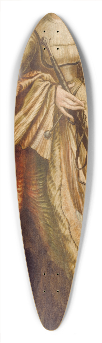 Matthias Grnewald - St. Catherine 39.3 inch art pintail longboard deck