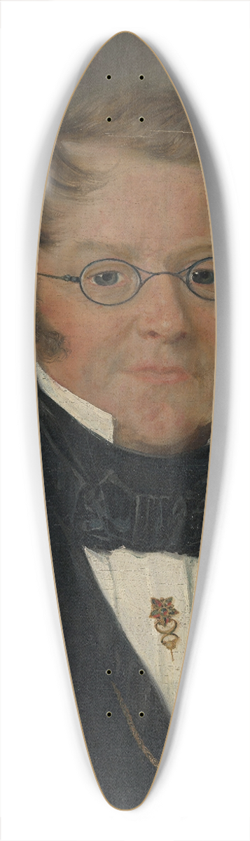 Matthias Stoltenberg - Portrait of County Court Judge Jens C. Delphin 39.3 inch art pintail longboard deck