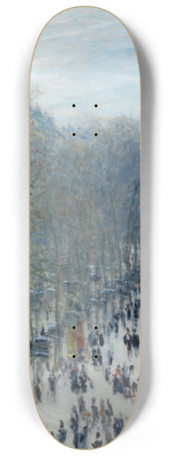 Claude Monet - Boulevard des Capucines 8.25 inch art skate deck