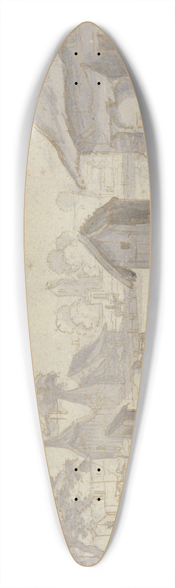 Matthus Merian the elder - Monatsbild September, oben mittig das Zeichen der Waage 39.3 inch art pintail longboard deck