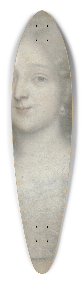 Matthus Merian the younger - Damenbildnis im Hochoval 39.3 inch art pintail longboard deck