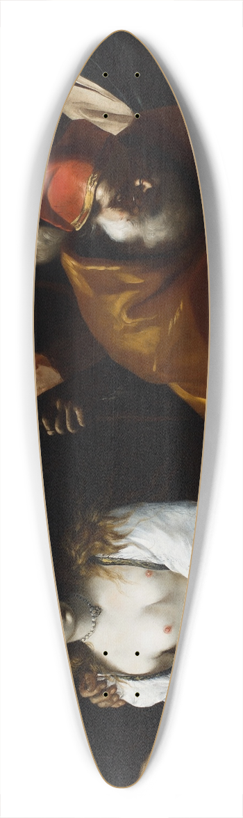 Mattia Preti - Christ and the Woman Taken in Adultery 39.3 inch art pintail longboard deck