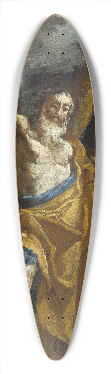Mattia Preti - Saint Andrew 39.3 inch art pintail longboard deck