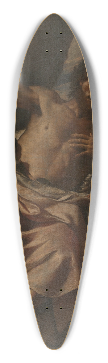 Mattia Preti - Saint John the Baptist Preaching 39.3 inch art pintail longboard deck