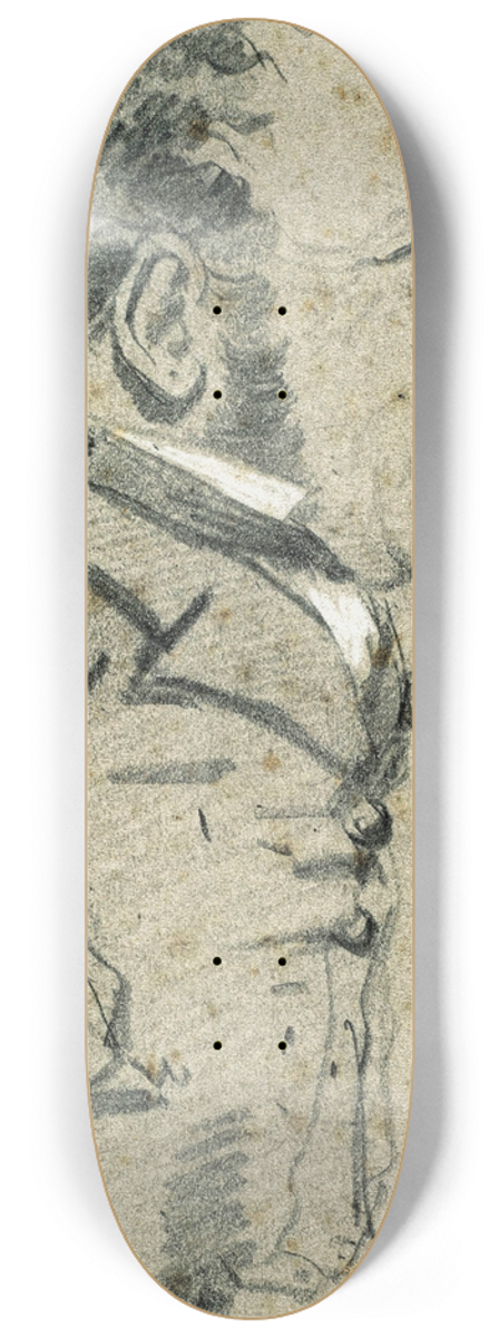 Claude Monet - Caricature of Eugne Marcel 8.25 inch art skate deck
