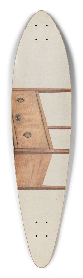 Mattie P. Goodman - Table with Deep Drawer 39.3 inch art pintail longboard deck