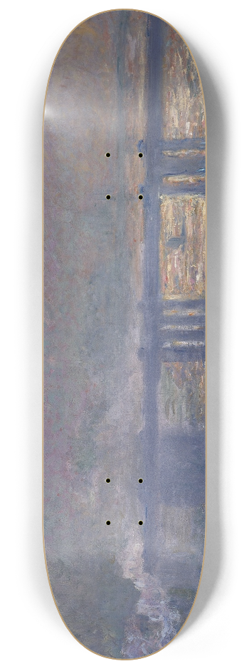 Claude Monet - Charing Cross Bridge 8.25 inch art skate deck
