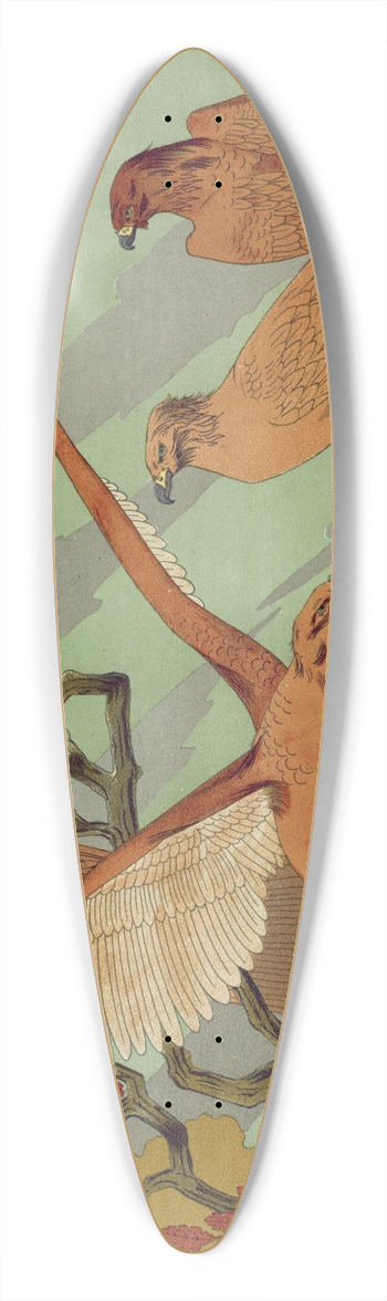 Maurice Pillard Verneuil - Aigles 39.3 inch art pintail longboard deck