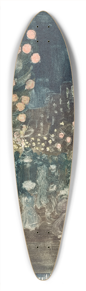 Maurice Prendergast - Bastille Day 39.3 inch art pintail longboard deck