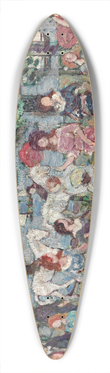 Maurice Prendergast - Landscape With Figures 39.3 inch art pintail longboard deck