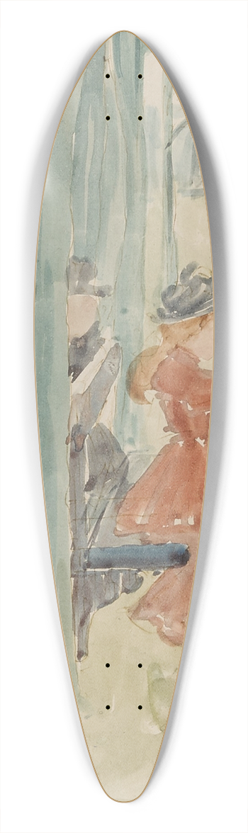 Maurice Prendergast - Park Scene 39.3 inch art pintail longboard deck