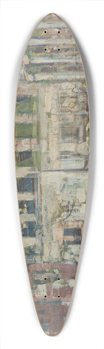 Maurice Prendergast - Snowy Day, Boston 39.3 inch art pintail longboard deck