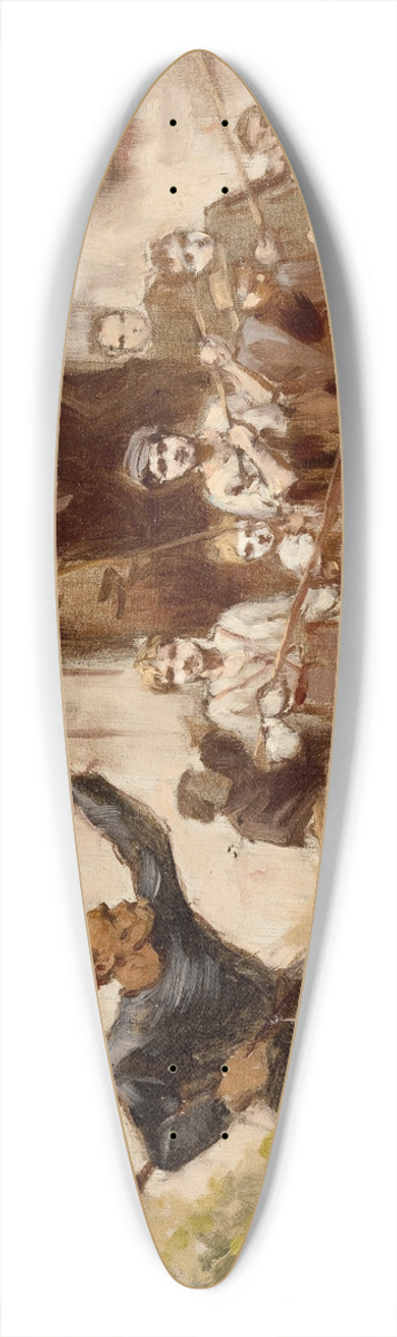 Maurycy Gottlieb - Levy in Mass 39.3 inch art pintail longboard deck