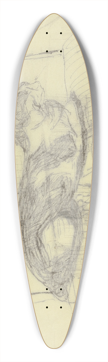Max Beckmann - Architecture 39.3 inch art pintail longboard deck