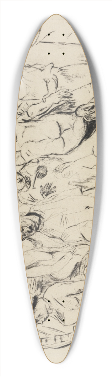Max Beckmann - Groe Operation 39.3 inch art pintail longboard deck
