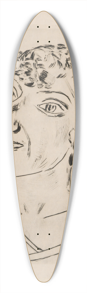 Max Beckmann - Sarika 39.3 inch art pintail longboard deck