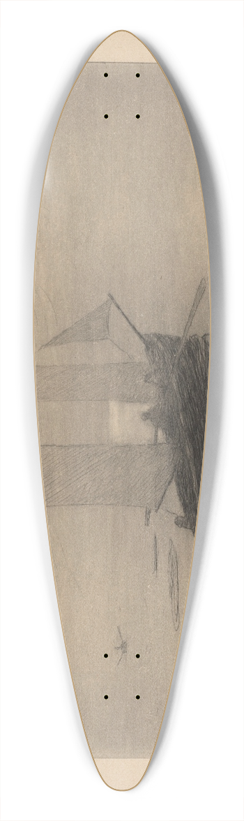 Maxime Maufra - Le bateau de pche 39.3 inch art pintail longboard deck