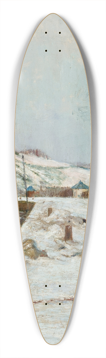 Maxime Maufra - Paysage de neige 39.3 inch art pintail longboard deck