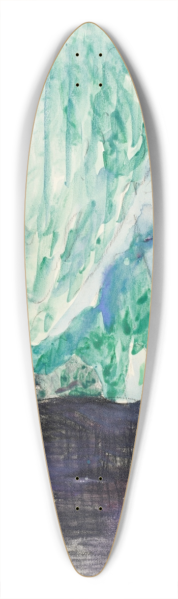 Maxime Maufra - The Cliff 39.3 inch art pintail longboard deck