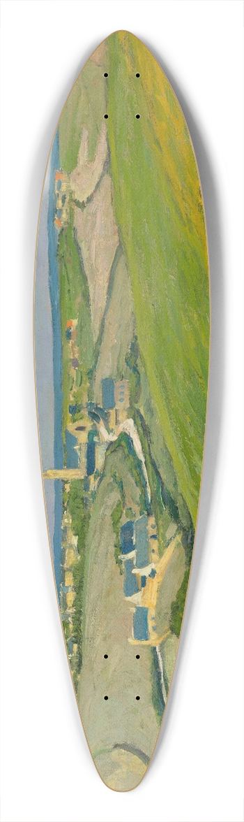 Maxime Maufra - Vue de village 39.3 inch art pintail longboard deck