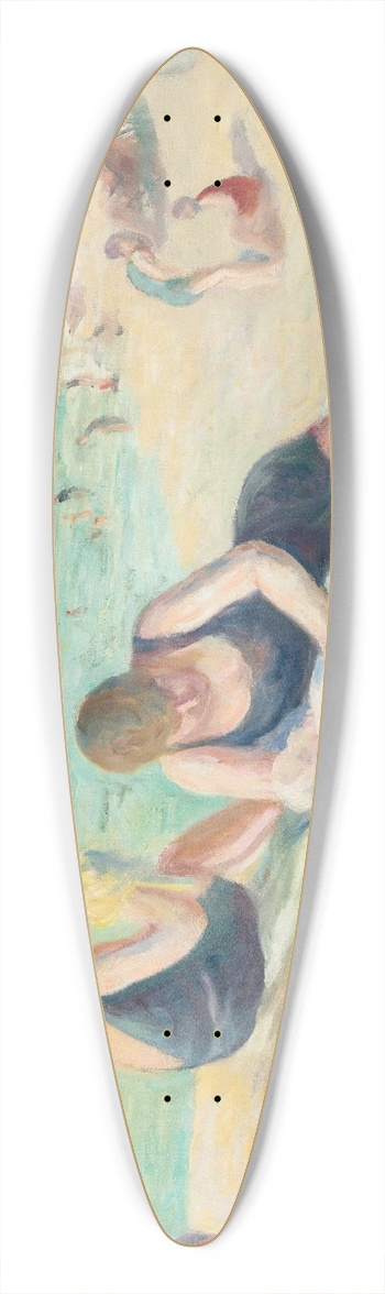 Maximilien Luce - La Plage De Mers-Les-Bains 39.3 inch art pintail longboard deck