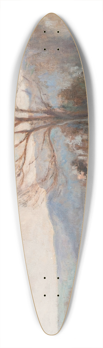 Maximilien Luce - La Seine vue des hauteurs de Rolleboise 39.3 inch art pintail longboard deck