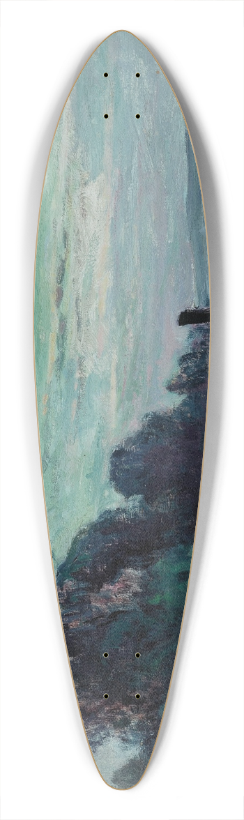 Maximilien Luce - Pniches sur la Seine 39.3 inch art pintail longboard deck