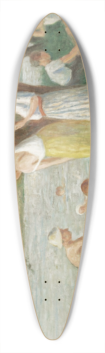 Maximilien Luce - Rolleboise, La Baignade 39.3 inch art pintail longboard deck