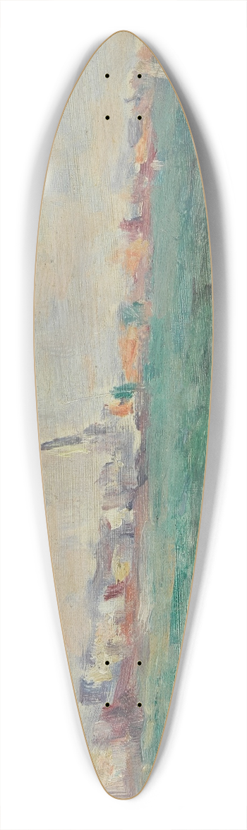 Maximilien Luce - Vue de Param 39.3 inch art pintail longboard deck