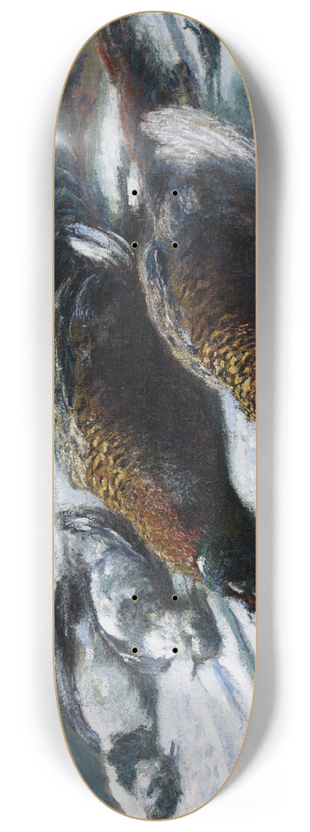 Claude Monet - Still Life with Pheasants and Plovers 8.25 inch art skate deck