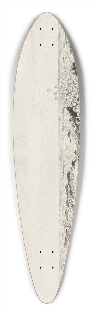 Max Klinger - Huldigung (Ein Handschuh, Opus VI, Blatt 6) 39.3 inch art pintail longboard deck