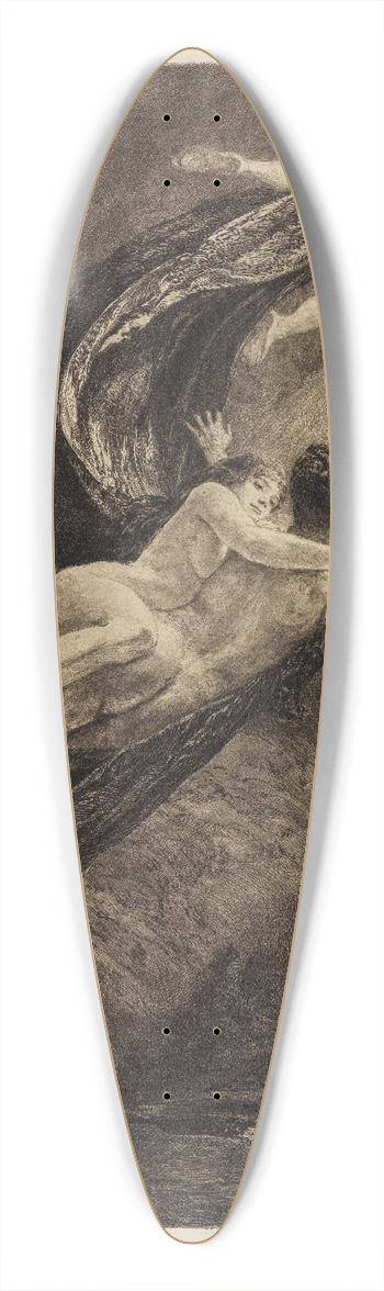 Max Klinger - Neue Trume (Neue Trume von Glck) (Eine Liebe, Opus X, Blatt 7) 39.3 inch art pintail longboard deck