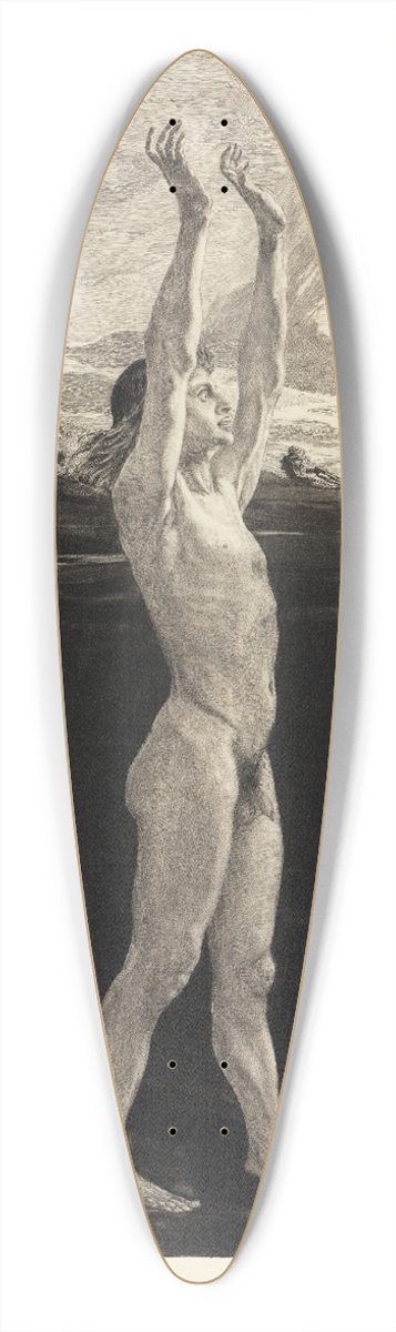 Max Klinger - Und doch! (Vom Tode, Zweiter Theil, Opus XI, Blatt 8) 39.3 inch art pintail longboard deck