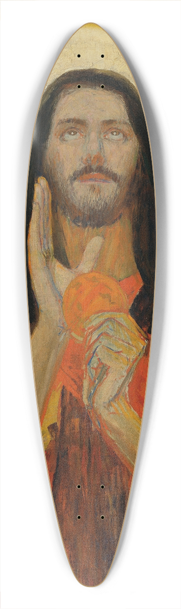 Max Kurzweil - Christus 39.3 inch art pintail longboard deck