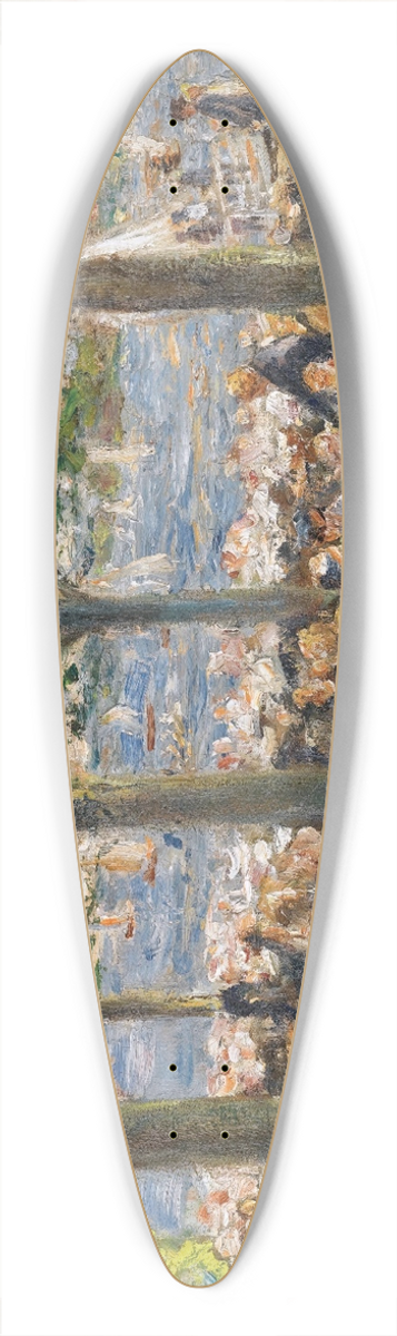 Max Liebermann - Gartenlokal An Der Havel Unter Bumen (Beer Garden Near The Havel Under Trees) 39.3 inch art pintail longboard deck