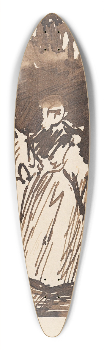 Max Liebermann - Studie zu Sonntagnachmittag in Laren 39.3 inch art pintail longboard deck