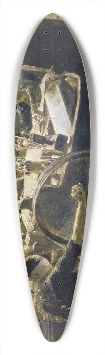 Max Liebermann - The Weaver 39.3 inch art pintail longboard deck