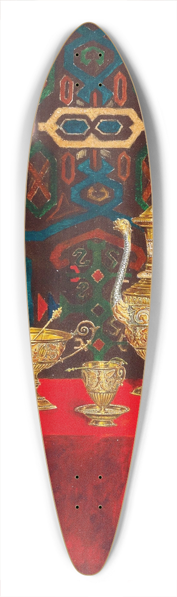 Max Schdl - Still Life With Decorative Objects 39.3 inch art pintail longboard deck