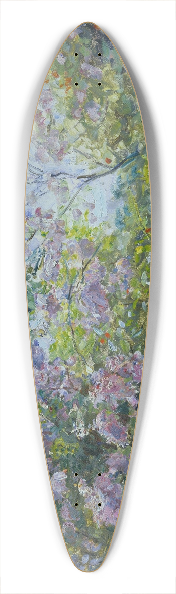 Max Slevogt - Blossoming Lilac 39.3 inch art pintail longboard deck