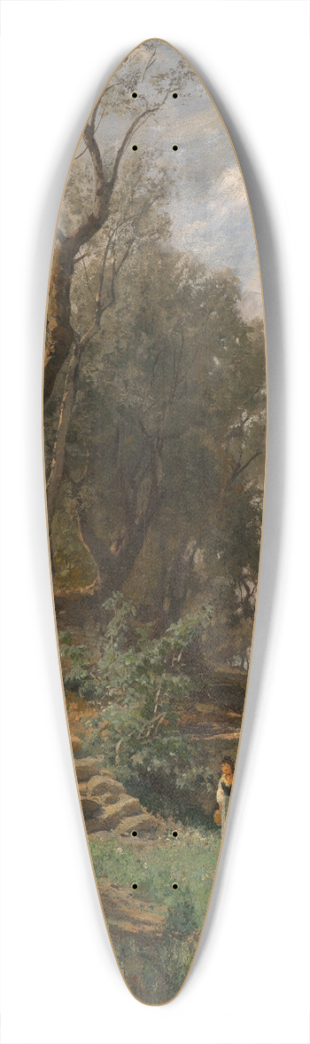 Max Wilhelm Roman - Italienische Landschaft 39.3 inch art pintail longboard deck