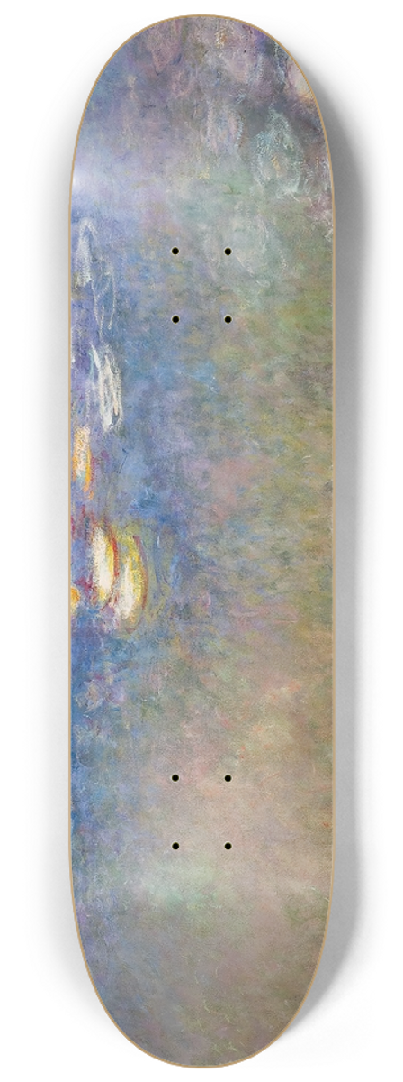Claude Monet - Water Lilies 8.25 inch art skate deck
